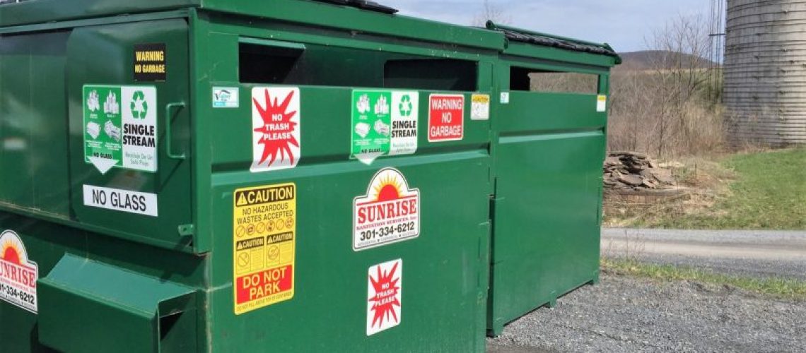 Dumpsters for construction sites